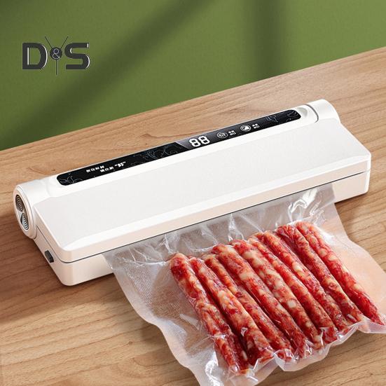Food Vacuum Sealer Machine with Vacuum Bags Digital Display 60KPa Strong Suction Easy To Use Dry Wet Dual Use Vacuum Sealer