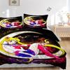 Sailor Moon Halbmond Kraft Bettwäsche Set Bettbezug Geschenk für Schlafzimmer, Enthält 1 Bezug und 2 Kissenbezüge, Ohne FüllungB542