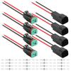 Xiatiaosann 4 Stück Auto Wasserdicht DT Serie Elektrische Kabelverbinder Deutsch 2 Pin 16 AWG