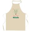 Tablier de cuisine - Joyeux Noël Michelle Cerf - Coton résistant - Impression DTG France - Liens ajustables