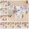 10pcs Bouquet Series Message Card DIY Decoration Greeting Card Romantic Valentine's Day