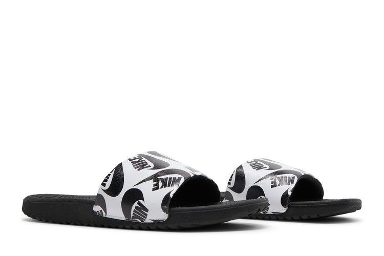 Nike Kawa Slide SE JDI GS 'Negru Alb'