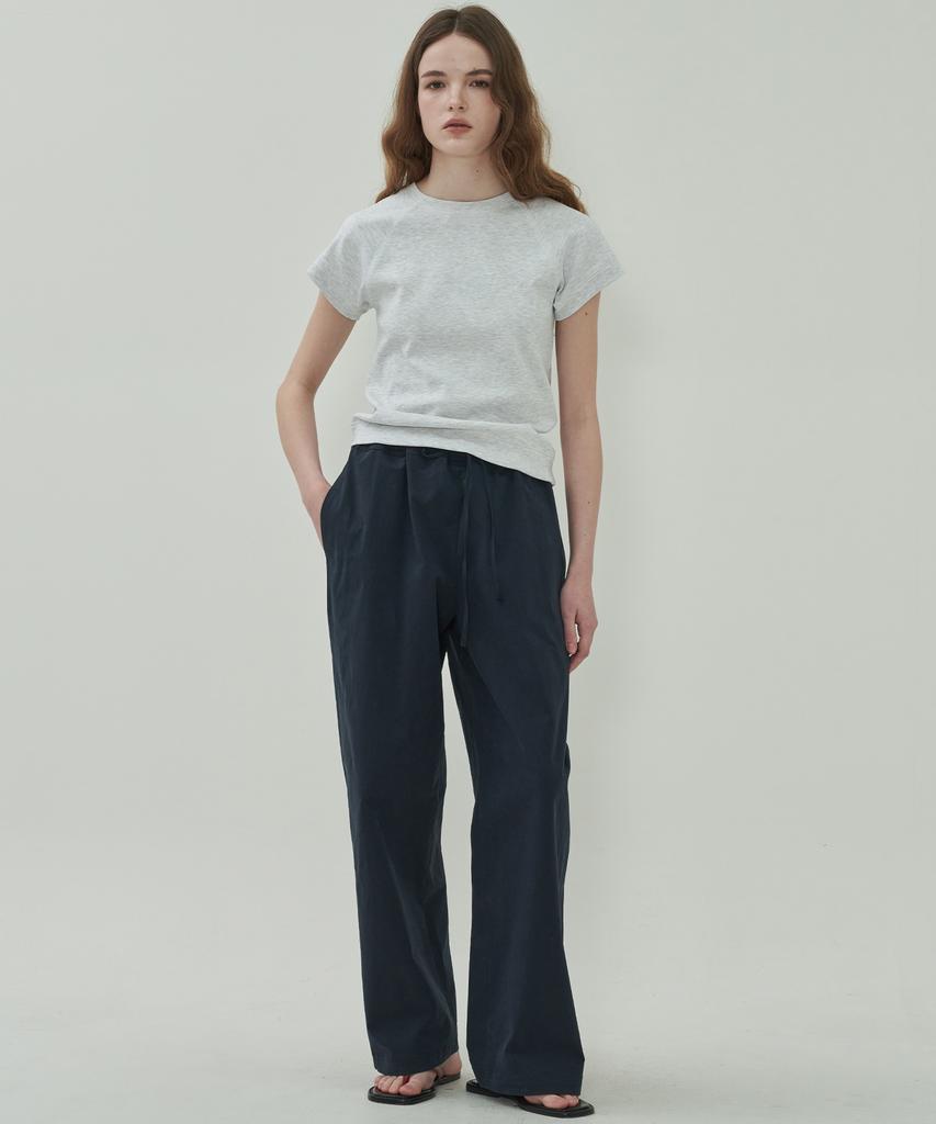 MOTT Relaxed Band Loose Pants - Navy