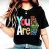 You Are Kinds Shirts for Women Back To School Tees Fashion Casual Teacher Appreciation Tee Trend T-shirts Retro Women's T-shirts