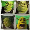Classic Animated Movie Shrek Cushion Cover Soft EasyWash Pillow Case Versatile for Couch Bed Travel and Office