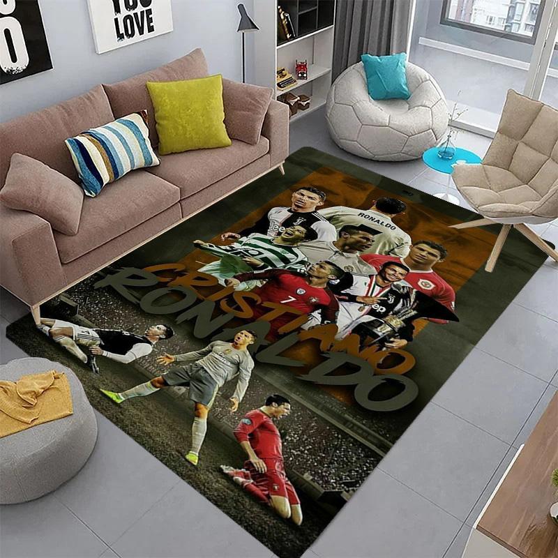 Cristiano Ronaldo: Football Legend carpet floor mats printing Fashion Doormat Protective pad