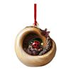 Christmas Animal Ornament Cartoon Forest Animal Hanging Decoration 2D Flat Acrylic Pendant for Christmas Tree Decor