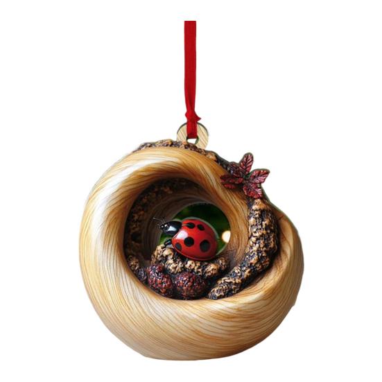 Christmas Animal Ornament Cartoon Forest Animal Hanging Decoration 2D Flat Acrylic Pendant for Christmas Tree Decor
