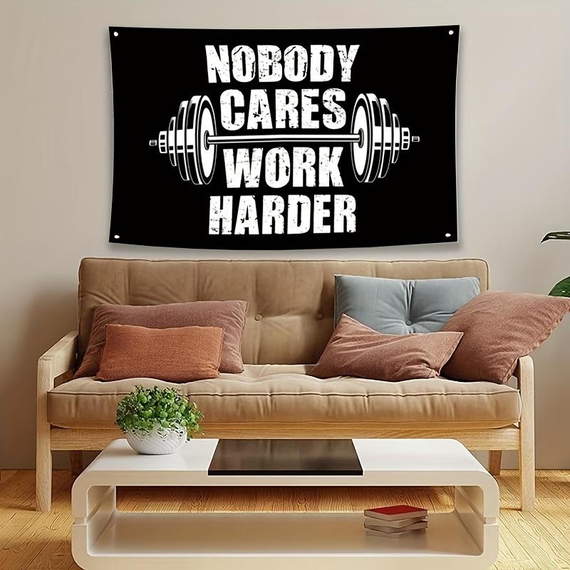My Fitness Path, Inspirational Wall Hanging Tapestry Is an Ideal Choice for Gym Office Decoration and Unique Home Decor