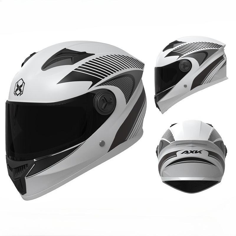 Motorcycle Helmet Men's Winter Warm Locomotive Electric Car Women's Four Seasons Universal Safety Helmet