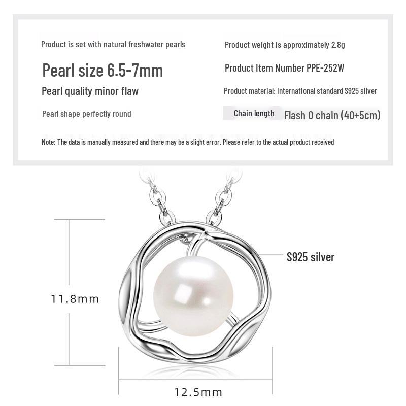 Double Layer Freshwater Pearl Choker Necklace, S925 Sterling Silver, 18k Gold Plated, Gift for Christmas and Qixi