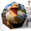 1pc Duck Cute Automatic Open/Close Exquisite Umbrella - Compact Travel Umbrella, 8-Rib Heavy-Duty Construction, Ideal Gift, Outdoor Accessor