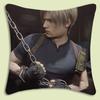 Pillow Covers Cartoon Leon Kennedy Sofa Decorative Home Double-Sided Printing Short Plush Cute Cushion Cover