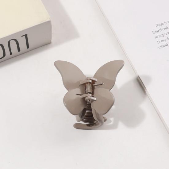 2Pcs Butterfly Hairpins Hair Accessories 2.64" Claw Clips for Women,Glossy Hair Clips for Thick or Thin Hair, Cute Girls' Hair Clips