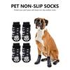 4 paires de Chaussettes Antidérapantes pour Chien, Protège-Pattes pour Animal de Compagnie Doux et Réglable, Chaussures pour Chien, Chaussures pour Animal de Compagnie Chien Chat Chaussettes, Protège-Pattes pour Animal de Compagnie Double Face Antidérapant Intérieur Extérieur