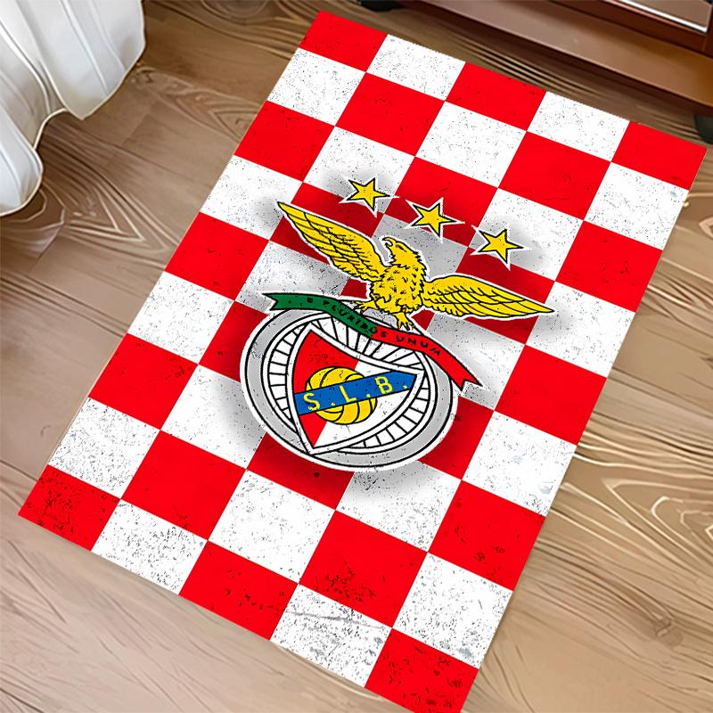 1pc Sport Lisboa E Benfica Print Area Rug - Soft,Washable Non-Slip Indoor Mat for Office Chairs,Living Room,Home Office Decorative Rug