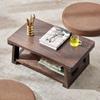 Masă de ceai din lemn masiv Tatami, masă mică, masă de ceai japoneză de uz casnic, masă pliabilă, masă de balcon, masă de cafea mică cu fereastră Bay, masă de cafea