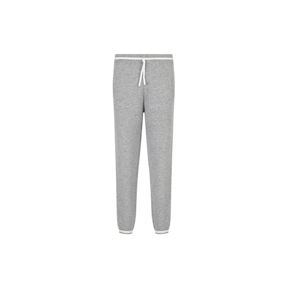 Emporio Armani Color Block Trim Lace-Up Sports Pants Men Bottoms Gray 6L1PXJ1-MJRZ1-0630
