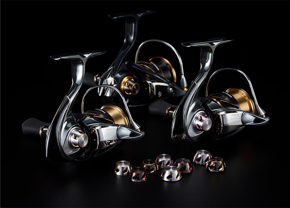 Daiwa SLP WORKS 22 SLPW Type S Silver/Gold Spinning Reel Handle Cap with Waterproof O-Ring for EXIST CERTATE LUVIAS PRESSO