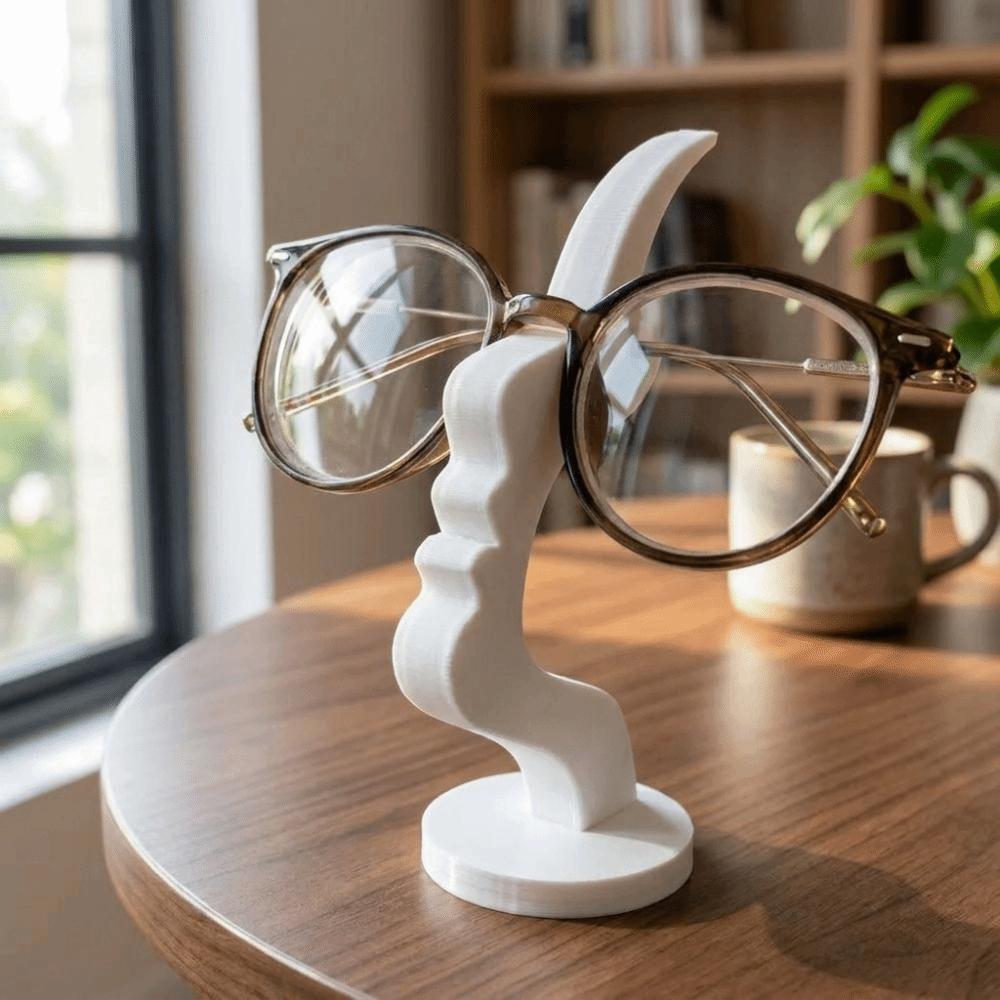 Creative Artistic Side-Face Shaped Eyeglass Holder Abstract Face Shaped Desk Decor Art Storage