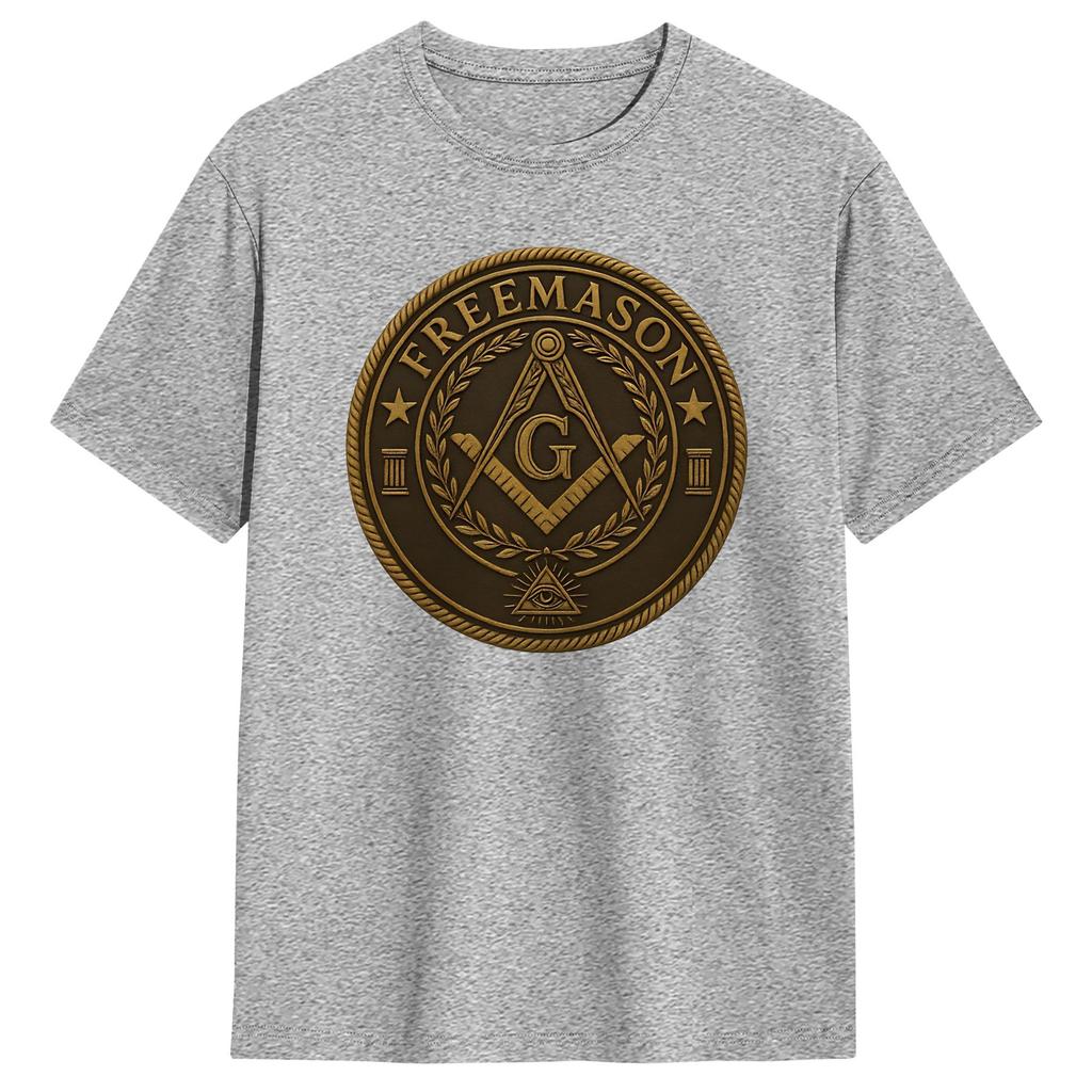 Masonic Mason Freemasonry T Shirt Summer Vintage TShirts Cotton Leisure Tshirt For Unisex Print Tops