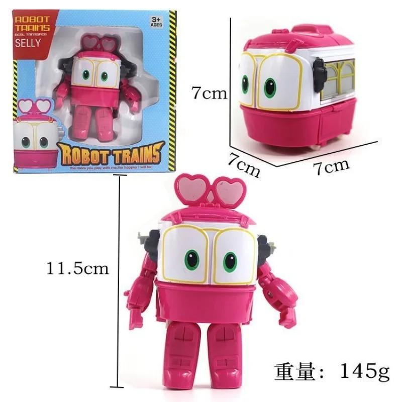 Dětské Kreslené Vlaky Deformační Roboti Model Hračky Plasty Vlak Akční Figurka Robot Auto Anime Hra Dětské Dárky