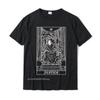 Justice Tarot Card Grim Reaper Halloween Goth Horror Occult TShirt Normal Cotton Unisexs Tops Shirt Casual Discount T Shirts
