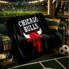 Chicago Bulls Logo Dekens Flanellen Dekens Pluche voor Bank Bed Cadeaus voor Mannen Vrouwen Reis picknickdeken Kerstmis fan cadeaus