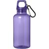 400 Ml RCS-certified Recycled Plastic Water Bottle with Carabiner "Oregon" Twilight Purple