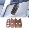 Car Window Glass Lift Switch Button Control Panel Frame Cover Trim For Toyota Land Cruiser Prado FJ150 150 2014-2018 Accessories