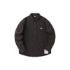 Lifestyle Series Solid Color Logo Single-Breasted Square Neck Long Sleeve Jacket Men Jacket Coffee 152338619-4
