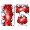 Christmas Bathroom Floor Mat Toilet Three-Piece Set