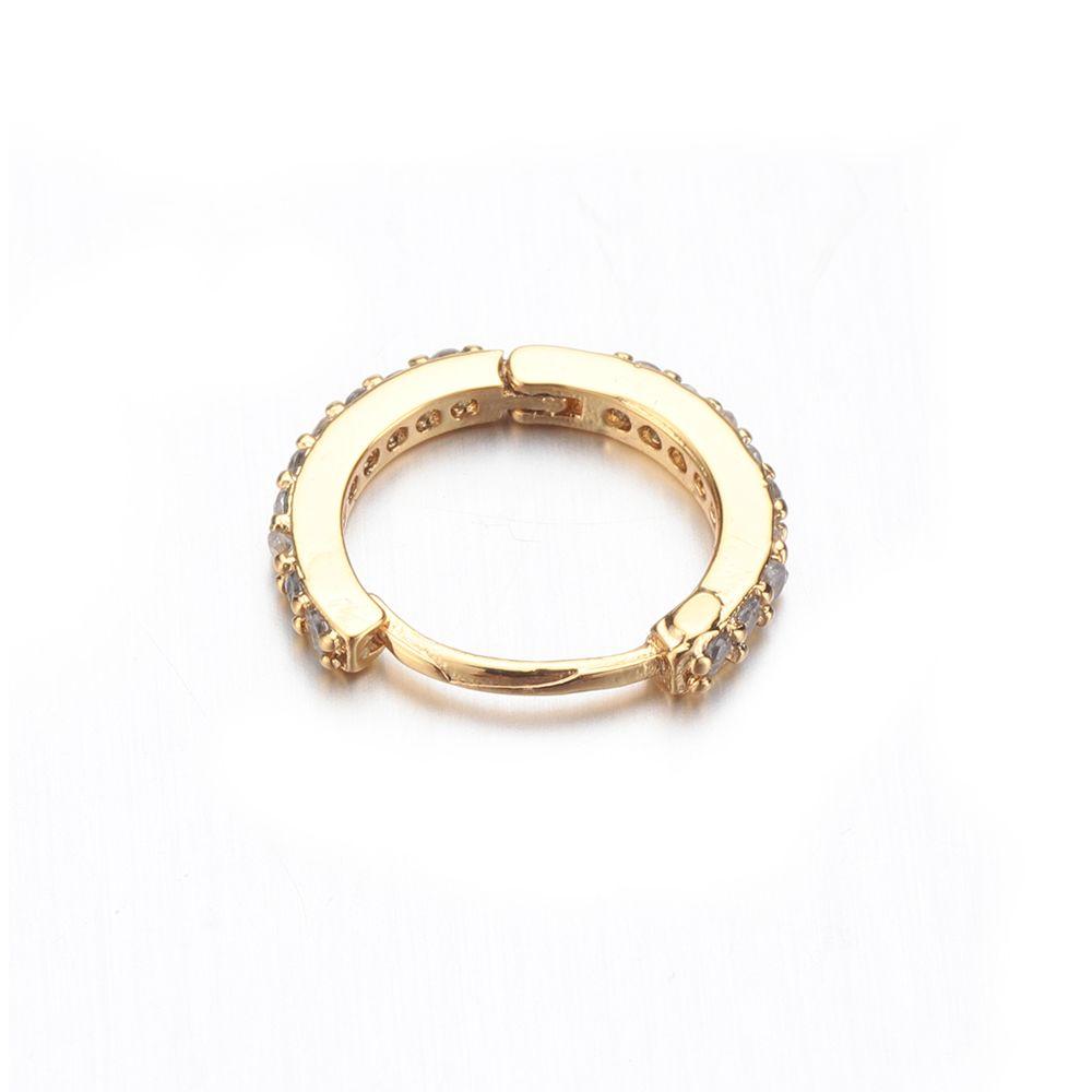 Cartilage Tragus Silver Gold Rosegold Nose Ring CZ Ear Piercing Huggie Hoop Earring Body Jewelry