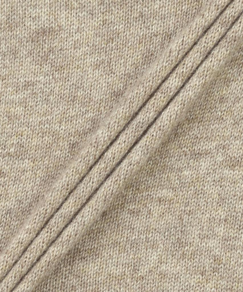 SAINT LAURENT Cashmere Cassandre Embroidered Logo High-Neck Knit - Beige / 820746Yall22601