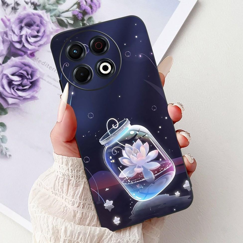For Techno Spark 30 Pro 4G KL7 Cover For Tecno Spark 30 Pro 4G Case Luxury Butterfly Love Fashion Flowers Cool Lion Cute Painted