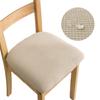 Spandex Jacquard Dining Room Chair Seat Covers WaterProof Removable Washable Elastic Cushion Upholstered Dining Chair Slipcover