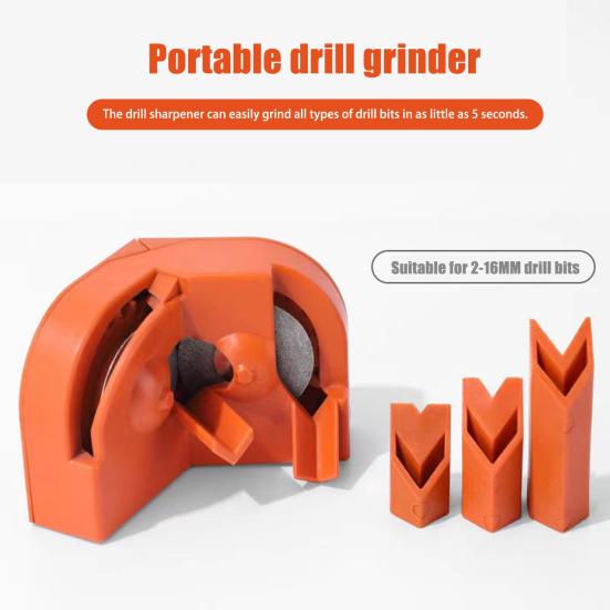 Multipurpose Drill Bits Grinding Sharpener Lightweight Portable Easy To Use Kitchen Knives Drill Bit Sharpener Grinding Tool
