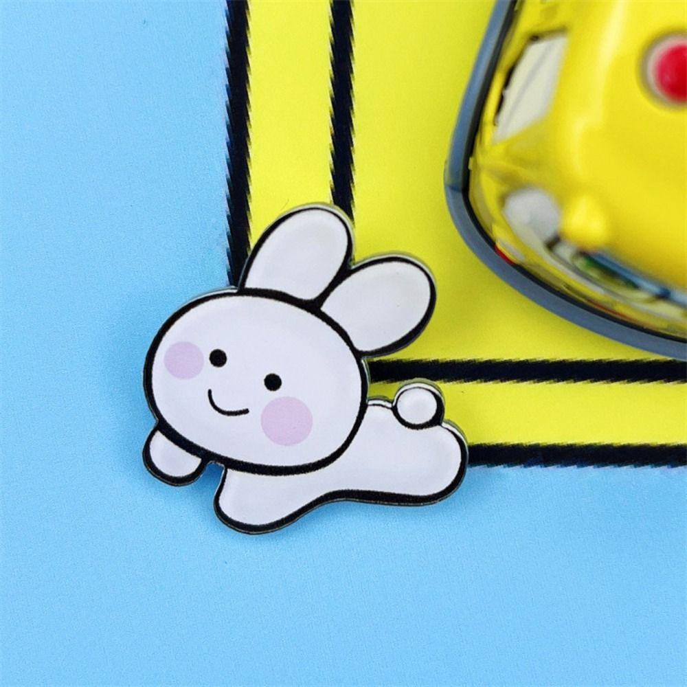 Acrylic Dog Pin Badge Bear Bear Bunny Lapel Pins Cartoons Bunny Brooches Men