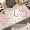 Creative Leather Hello Kitty Printed Mouse Pad Girls Student Extra Large Non-Slip Pad Computer Key Pad Cartoon Desk Writing Pad