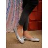 Bow Rhinestone Flat Lazy Shoes 2025 Autumn New Plus-size Pedal Beanie Shoe Woman