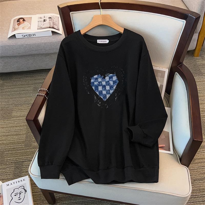 Plus-Size Loose Fit Autumn Hoodie for 200lbs To 350lbs, Chest 150/160-1105