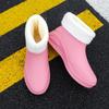 Rain shoes women's lightweight overshoes fleece wear-resistant rubber shoes low-top fashion outer wear short rain boots non-slip water shoes fashion