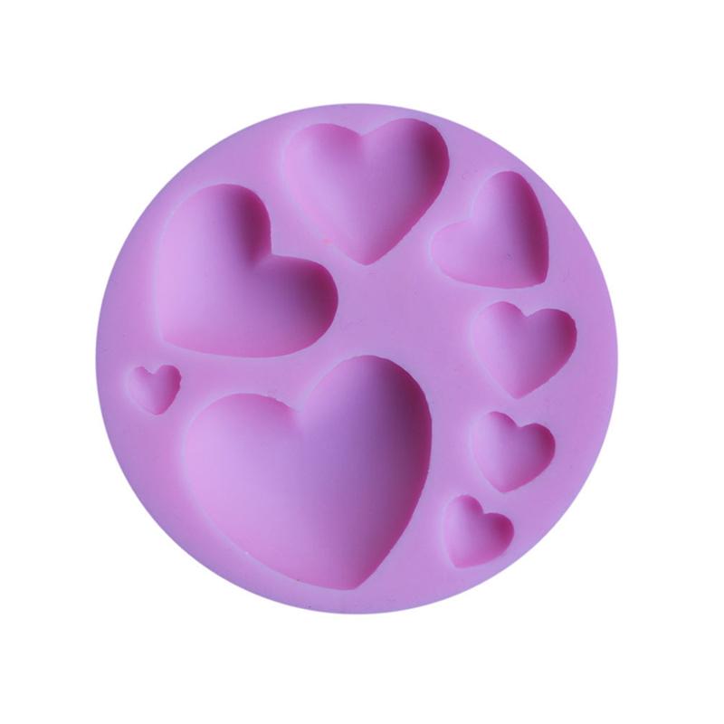 Silicone Cake Mold Love Heart Shape Baking Silicone Mould Cookies Fondant Cake Tools Cake Decorating