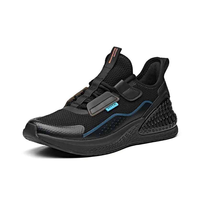 Anta C37 Series Shock Absorbing Non-Slip Durable Low-Top Running Shoes Men Sneaker Blue Black 912035532-4
