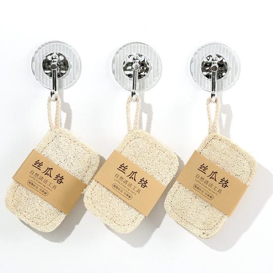 Loofah Dish Scrubber Convenient Dish Pot Washing Cloth Quick Drying Loofah Cleaning Pad for Home Kitchen