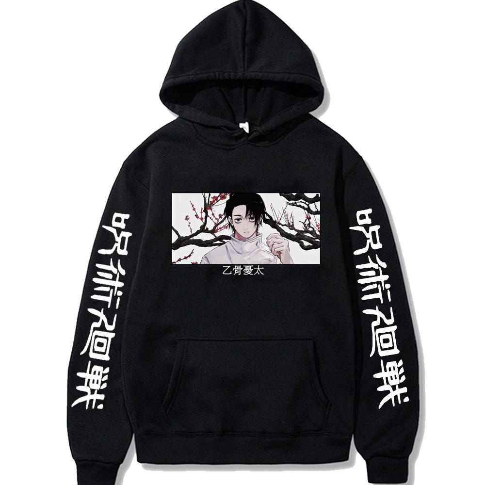 Jujutsu Kaisen Okkotsu Yuto Graphic Hoodies Vintage Oversized Hooded Sweatshirt Long Sleeves Hoodie Men Women Clothes