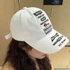 Casquette décontractée Style de rue à lettres brodées avec visière pour toutes les saisons