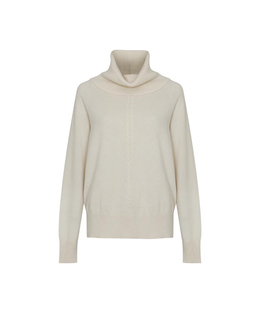 CALLAITE 100% Cashmere Cowl Neck Pullover (4 Colors)