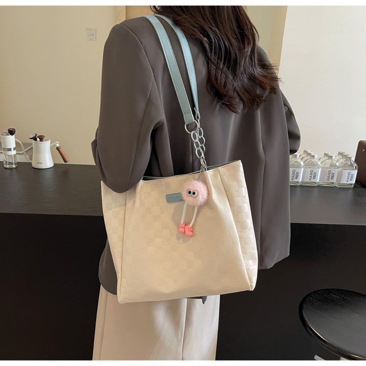 Fashionable 2024 Summer Single Shoulder Tote Bag Vintage Simple Style For Women