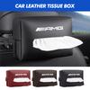CSF1 Car Tissue Box Holder Back Seat Tissue Case With Fix Strap For Mercedes Benz AMG W202 W212 W213 W220 W221 W222 C180 C200 C260
